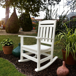 Wholesale Modern White Garden Chairs Outdoor for Rocker Garden Courtyard Patio Furniture Factory Direct - Product Image 2