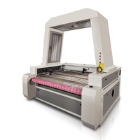 Machine de découpe laser textile CO2 à alimentation automatique par caméra CCD, broderie, 1060 1390 1610, double tête, haute efficacité, pour bois et MDF