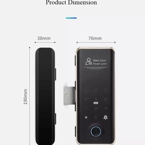 Cerradura Inteligente para Puerta de Vidrio Qiuliang Electronics QL-G3S con Huella Dactilar y Aplicación para Uso en Oficina - Product Image 4