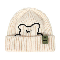 Gorros de Punto Personalizados al por Mayor, Gorros de Acrílico 100%, Gorros de Jacquard para Niños, Gorros de Invierno para Bebés