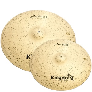 Kingdo China Venta Directa de Fábrica <span class=keywords><strong>Precios</strong></span> Bajos B20 Bronce Artista Moderno Platillos Profesionales Dorados de 20 Pulgadas - Product Image 1