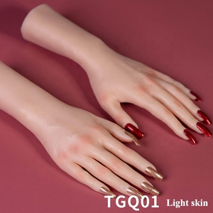 Tianxinji — Mannequin féminin en Silicone <span class=keywords><strong>platine</strong></span>, modèle de main féminin réaliste, pliable, pour la formation en Nail Art, haute qualité - Product Image 4