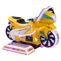 Machine de jeu de course de moto électrique en plastique QSL Kiddie Ride, à monnayeur, pour enfants, avec son réaliste et lumières clignotantes