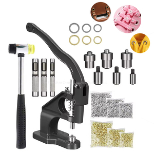 Machine à œillets manuelle avec 3000 œillets pour l'installation d'œillets de 1/4, 3/8 et 1/2 pouces - Product Image 1