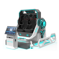 Vr Factory Price 9d 360 Vr Interactive Video Arcade Games Realidad virtual 720 9d Vr Silla Simulador de movimiento