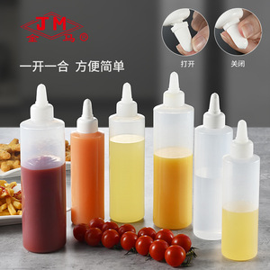 Botellas para Ensaladas Jm, Dispensadores de Salsas con Tapa de Plástico, Resistentes a Fugas, Botellas para Condimentos de Cocina, Tamaño M - Product Image 2