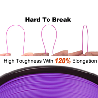 Filament AichuTek 3D PLA & PLA+ 1,75 mm, bobine de 1 kg, haute précision, sans nœuds, résistant, multicolores, matériau pour imprimante 3D FDM, 195-220°C