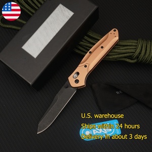 Couteau de survie et d'entraînement pliant Tredknix BM940 avec lame classique et manche en aluminium aéronautique S30V, vente en gros - Product Image 1