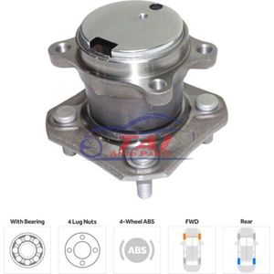 Juego de 4 Cubos de Rueda Marca TAI al por Mayor de China, Delanteros/Traseros para Sentra 43202ET010 2007-2010 LH RH - Product Image 2