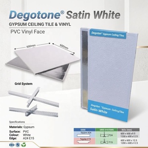 Placas de <span class=keywords><strong>Techo</strong></span> de Yeso con Bordes Cuadrados, Placas Decorativas Interiores de 2x2, Fabricante de Fábrica, Tablero Perforado, Aislamiento <span class=keywords><strong>Térmico</strong></span> para Paneles de Yeso - Product Image 2