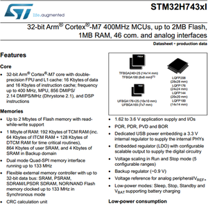 Stm32h755zit6 hoàn thành bom thực hiện giải pháp linh kiện điện tử Chứng Khoán gốc ICS chip tụ - Product Image 3