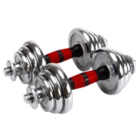 Haltères réglables en fonte galvanisée de 15 kg, 20 kg, 30 kg, 50 kg