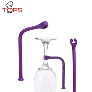Wine Glass Dishwasher Goblet Holder Adjust Silicone Safer Stemware Saver Wine Glass Hanging Kitchen Tools Bar Supplies