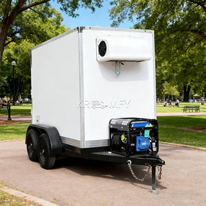 Europe Truck Cooler Refrigerator Food Trailers <b>Ice</b> Cream Vending Cart Mobile <b>Freezer</b> with Trailer - Product Image 4
