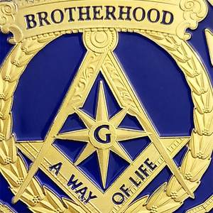 Blue Lodge Pièce maçonnique All Seeing Eye Franc-maçon Maître Fraternité Accessoires Cadeaux Pièce - Product Image 5