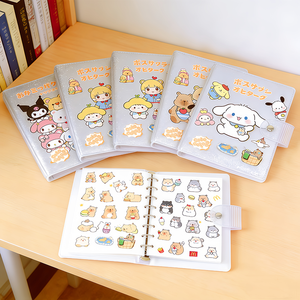 Quaderno Portatile Personalizzato Riutilizzabile per Bambini, Copertina Trasparente in PVC, Libro per Appunti con Illustrazioni, per Collezione di Adesivi - Product Image 1