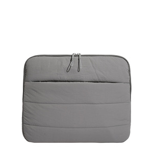 Sac à main pour ordinateur portable en nylon imperméable, housse de protection matelassée souple, grande capacité, style Ins pour femmes, sacoche de transport pour hommes - Product Image 3
