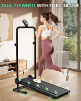 Tapis de course portable pour la maison avec écran LCD, option économique pour un entraînement mécanique, stock UE