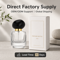 Flacon de parfum en verre cosmétique de haute qualité 30 ml, design portable