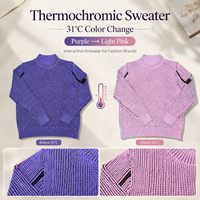 Pull personnalisé à changement de couleur, tricot thermosensible pour le développement de la marque