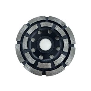 Китайский абразивный бетонный шлифовальный диск 4-дюймовый шлифовальный круг двухрядный сегментный алмазный инструмент алмазный шлифовальный камень - Product Image 1