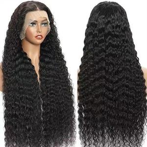 Parrucche Frontali in Pizzo HD all'Ingrosso, <span class=keywords><strong>Capelli</strong></span> Umani 13x6 Senza Colla, Parrucca Frontale in Pizzo HD Completa, Fornitore di Parrucche Ondulate Profonde, <span class=keywords><strong>Capelli</strong></span> Indiani Grezzi - Product Image 3