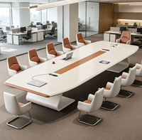 Nouveau bureau de direction ergonomique convertible en bois massif, table de conférence, design extensible écologique pour la maison