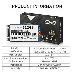 M.2 PCIe NVMe/NGFF 2242 Mini SSD para Laptops/PCs Double Notch Design de 128GB 256GB 512GB Dual Protocol Compatibility - Product Image 6