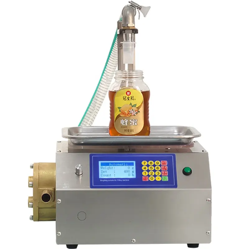 Hete Verkopende Vloeibare Vulmachine Met Hoge Viscositeit Crèmeolie Honingpot Vulmachine