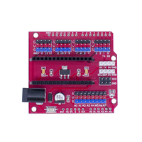 Placa de expansión WAVFAT NANO IO Shield V1.0 para Nano, Escudo de prototipo de bricolaje multiusos con interfaz I2C