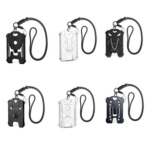 New multi-functional name tag <b>holder</b>, vertical version, hand-woven paracord, school <b>ID</b> tracker, neck strap, in stock. - Product Image 5