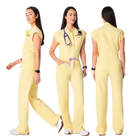 Nouvel ensemble de tenue médicale pour femmes résistant au chlore, en tissu tissé Spandex/Polyester respirant et doux, disponible en nouvelles couleurs