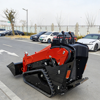 Mini-chargeuse sur pneus diesel Kubota de 25 ch avec accessoire de chargeuse sur pneus