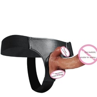 Vibromasseur Dildo en Silicone Souple et Portable avec Design de Pénis Réaliste de Grande Taille pour Couples Lesbiens et Femmes Adultes
