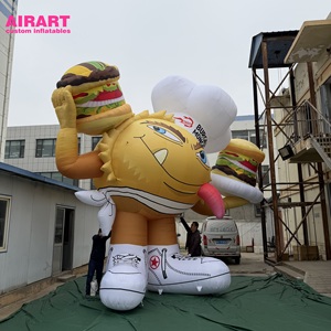 Mascotte gonflable en forme de <span class=keywords><strong>burger</strong></span> pour les événements de carnaval et les food trucks - Product Image 1