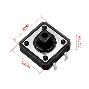 Tactile Nút Đẩy Chuyển Momentary 12*12*7.3MM nút switch Micro switch nút + Tact Cap - Product Image 4