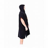 Poncho de plage à capuche, serviette de bain, robe de change, séchage rapide, pour la natation et le surf