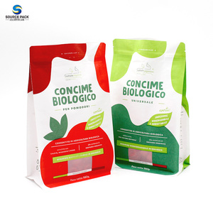 Bolsa Ecológica Compostable de PLA, Bolsa de Papel Kraft Marrón con Cierre Ziplock, Personalizable con Logotipo, Biodegradable, para Envasado de Alimentos, con Ventana - Product Image 3