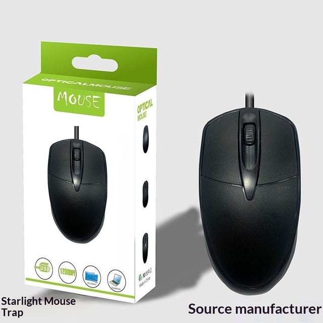 3-Button USB Optical Wired Mouse for Business Office and Gaming Desktop Use-Competitive Wholesale