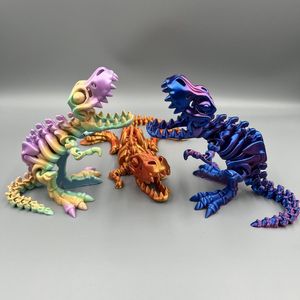 Figurine articulée 3D Tiranosaurus Rex : Modèle de squelette déformable, jouet, cadeau, artisanat - Product Image 1