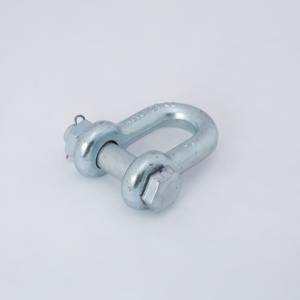 Aleación de acero G210 Galvanizado Tipo EE. UU. Tornillo Pin D Arco Grillete 1/2 "Spray de plástico - Product Image 2