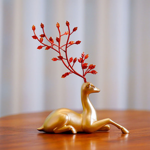 [Offre Spéciale] Artisanat de décoration intérieure, petit cerf pour meuble TV de salon, ornements pour bouteilles de vin, décorations en forme d'animaux - Product Image 2