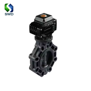 SWD <span class=keywords><strong>ERA</strong></span> Vente directe d'usine Vanne papillon Type d'engrenage Vanne en PVC Poignée en plastique Vanne papillon Contrôle du débit d'eau - Product Image 2