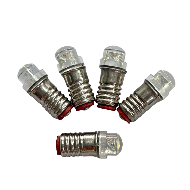E5.5 LED Threaded Base Warm White Light Bulb 12-22V E501 Suitable for HO TT N Model Railway and Toy House Lighting