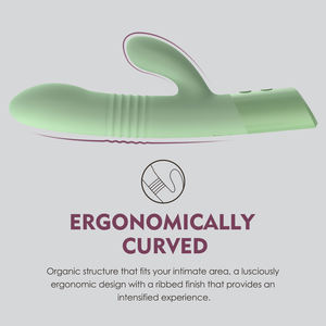 2023 WINYIダブルヘッドスラストディルドバイブレーター大人のセクシーなおもちゃクリトリス伸縮式Gスポットウサギバイブレーター大人のおもちゃ女性用 - Product Image 5