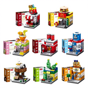 Blocs <span class=keywords><strong>de</strong></span> construction <span class=keywords><strong>de</strong></span> paysage urbain à petites particules, modèle d'architecture urbaine, en plastique, assemblage éducatif, pour les plus <span class=keywords><strong>de</strong></span> 14 ans, modèle Clear Sea 8755 - Product Image 1