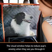 Housse de siège de voiture pour chien et hamac - Design sportif imperméable pour rallonge de siège arrière, ajustement universel