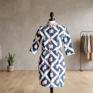 Vintage Fait Main Coton Sari Kantha Maharadjah Veste - Product Image 4