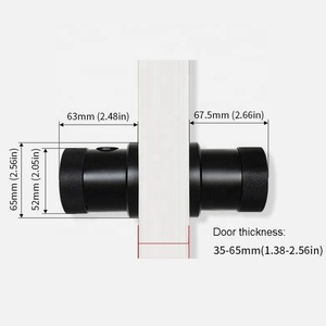 Chiusura singola facile da sostituire serratura a sfera Keyless TUYA app <span class=keywords><strong>smartphone</strong></span> smart Fingerprint locks per la stanza interna della casa - Product Image 3