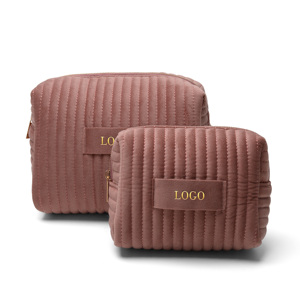 <span class=keywords><strong>Pochette</strong></span> cosmétique en velours rose, <span class=keywords><strong>multi</strong></span>-tailles, portable, légère, organiseur de voyage pour articles de toilette, cadeau pour salon de beauté, spa - Product Image 1